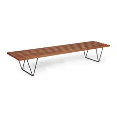 Robin Day, Bench, designed 1954, 1954, mahogany and wrought steel