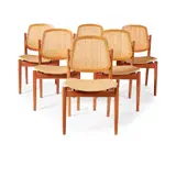 Arne Vodder, Set of Eight Chairs, teak