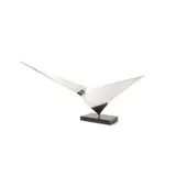 Paul Mount, Point of Departure, stainless steel on slate base