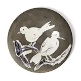 Deux Oiseaux (no. 95, A.R.487), Conceived 1963 by Pablo Picasso, 1963, partially glazed and painted earthenware; ceramic, Madoura edition, sold Oct 2022