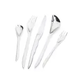 Zaha Hadid, Six Five-Piece 'Zaha' Cutlery Sets, designed 2007, 2007, stainless steel
