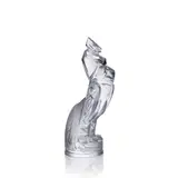 COQ HOUDAN CAR MASCOT, NO. 1161 by René Lalique, clear and frosted glass, sold Oct 2022