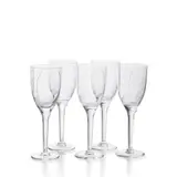 Marc Lalique, [A] FIVE ANGES CHAMPAGNE GLASSES, NO. 13-645
