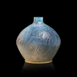 PLUMES VASE, NO. 944 by René Lalique, sold Oct 2022