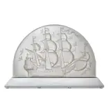 CARAVELLE TABLE CENTREPIECE, DECORATED WITH COLONY OF SEAGULLS by René Lalique, sold Oct 2022