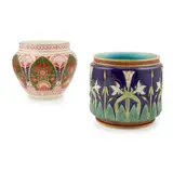Christopher Dresser, JARDINIÈRE, CIRCA 1885, 1885, printed and glazed earthenware