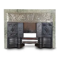 George Washington Jack, ARTS & CRAFTS FIREPLACE, CIRCA 1893, 1893, cast iron