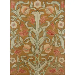 May Morris, ARTS & CRAFTS EMBROIDERED PANEL, CIRCA 1890, 1890, mahogany frame