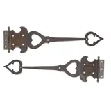 Charles Francis Annesley Voysey, PAIR OF ARTS & CRAFTS HINGES, CIRCA 1900