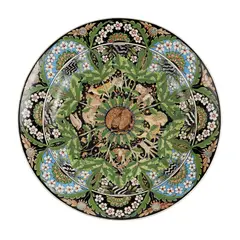 Alfred Powell, ARTS & CRAFTS WALL CHARGER, 1910-1920, 1910, painted and glazed earthenware