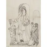 'GIVING BREAD TO THE POOR' by Jessie M. King, sold Oct 2022