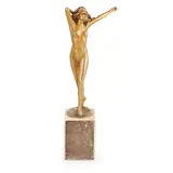 Otto Poertzel, ART DECO FIGURE, CIRCA 1925, 1925, gilt-bronze