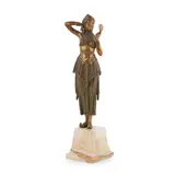 Demetre H. Chiparus, GIRL WITH MIRROR, CIRCA 1925