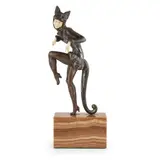 Enrique Molins-Balleste, CAT DANCER, CIRCA 1925, 1925, patinated bronze
