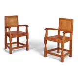 Thomas ‘Gnomeman’ Whittaker, SET OF EIGHT DINING CHAIRS, CIRCA 1960, 1960, oak