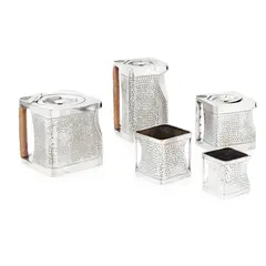 Robert Crawford Johnson, "THE CUBE" TEA SET, DESIGNED 1916, 1916, silver plated metal