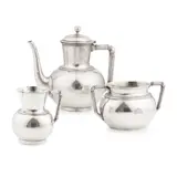 Christopher Dresser, THREE PIECE TEA SERVICE, CIRCA 1865