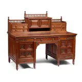 Bruce J. Talbert, AESTHETIC MOVEMENT FREESTANDING DESK, CIRCA 1875, 1875, oak