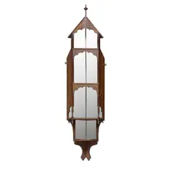 Henry William Batley, AESTHETIC MOVEMENT CORNER CABINET, CIRCA 1880, 1880, oak with painted decoration