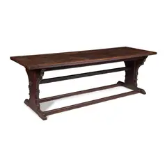 James Brooks, GOTHIC REVIVAL REFECTORY TABLE, CIRCA 1870, 1870, oak