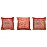 William Morris, THREE ARTS & CRAFTS ‘PEACOCK & DRAGON’ PATTERN CUSHIONS, THE FABRIC CIRCA 1878