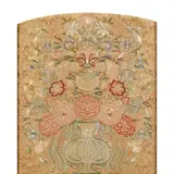 William Morris, ‘FLOWERPOT’, ARTS & CRAFTS EMBROIDERED PANEL, DESIGNED 1876, MADE CIRCA 1900