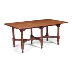 George Washington Jack, ARTS & CRAFTS LIBRARY TABLE, CIRCA 1890, 1890, mahogany