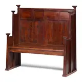 George Montague Ellwood, ARTS & CRAFTS SETTLE, CIRCA 1900, 1900, oak