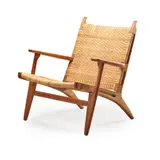 Easy Chair, designed circa 1951 by Hans J. Wegner, 1951, oak and cane, sold Apr 2022