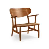Armchair, designed 1950 by Hans J. Wegner, 1950, oak and papercord, sold Apr 2022