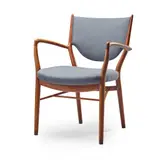 Armchair, designed 1946 by Finn Juhl, 1946, teak and cloth, sold Apr 2022