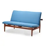 'Japan' Sofa, designed 1953 by Finn Juhl, 1953, teak and wool with brass fittings,, sold Apr 2022