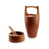 Jens Quistgaard, Ice Bucket, Salad Bowl Set and Candle Holders, designed circa 1960