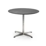 Table, designed 1958 by Arne Jacobsen, 1958, ebonised wood and aluminium, sold Apr 2022
