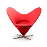 Verner Panton, 'Heart Cone' Chair, designed 1959, 1959, stainless steel and wool