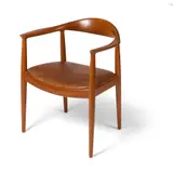 Hans J. Wegner, 'The Chair', teak and leather upholstered seat