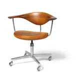 Hans J. Wegner, Swivel Chair, leather