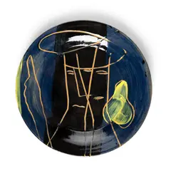 Plate by Bruce McLean, earthenware, sold Apr 2022