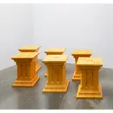 Charles Jencks, Set of Six 'Dice Tables / Seats', 1985, 1985