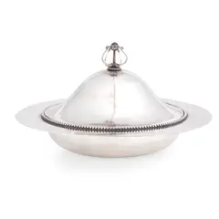 Charles Robert Ashbee, ARTS & CRAFTS MUFFIN DISH & COVER, CIRCA 1900, 1900, silver plated
