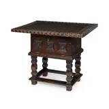 Elena Polenova, TABLE, CIRCA 1890, 1890, carved and stained birch