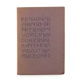 'REASON AS A BASIS OF ART', PUBLISHED 1906 by Charles Francis Annesley Voysey, 1906, sold Apr 2022