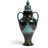 William De Morgan, PERSIAN TWIN-HANDLED VASE & COVER,