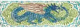 ARTS & CRAFTS THREE-TILE PANEL, CIRCA 1890 by William De Morgan, 1890, glazed earthenware, sold Apr 2022