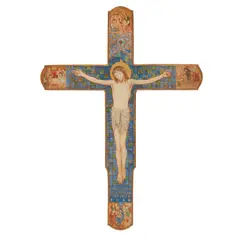 ARTS & CRAFTS CRUCIFIX, CIRCA 1910 by Minnie Dibdin Spooner, 1910, sold Apr 2022