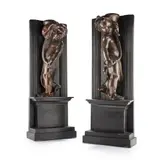 Alfred Stevens, CARYATIDS FOR THE BOY STOVE, CIRCA 1855, 1855, patinated bronze