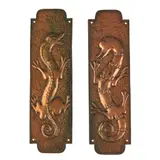 John Pearson, TWO ARTS & CRAFTS FINGERPLATES, CIRCA 1900