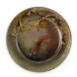 William Moorcroft, 'FISH', FLAMBÉ FOOTED PLATE, CIRCA 1935