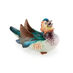 Théodore Deck, MANDARIN DUCK, CIRCA 1890, 1890, glazed earthenware