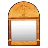 Robert Anning Bell, MARQUETRY FRAMED MIRROR, CIRCA 1916, 1916, specimen woods with mirrored glass